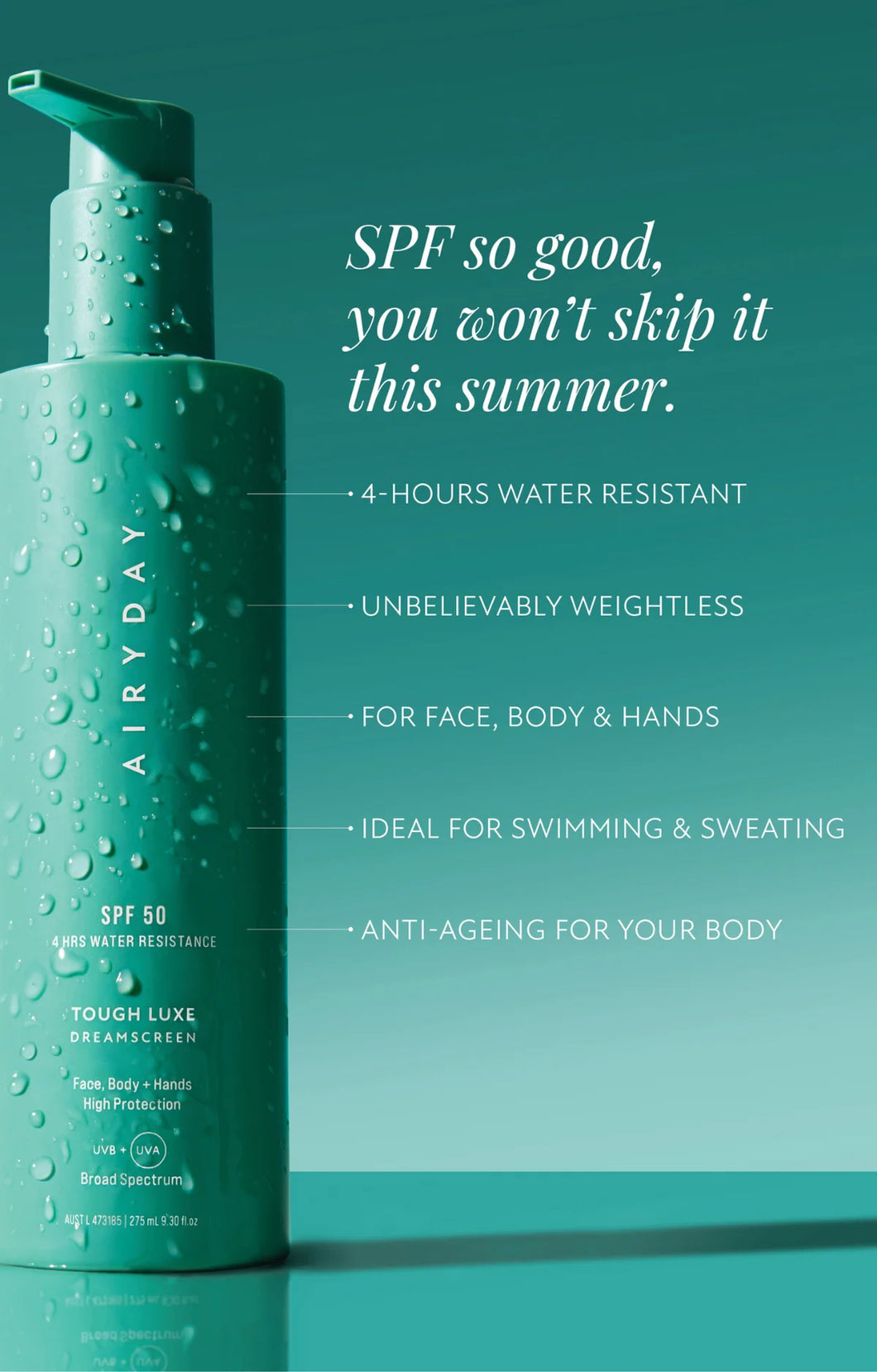 Airyday Tough Lux SPF50 275ml